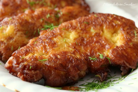 Polędwiczki w pikantnym cieście serowym