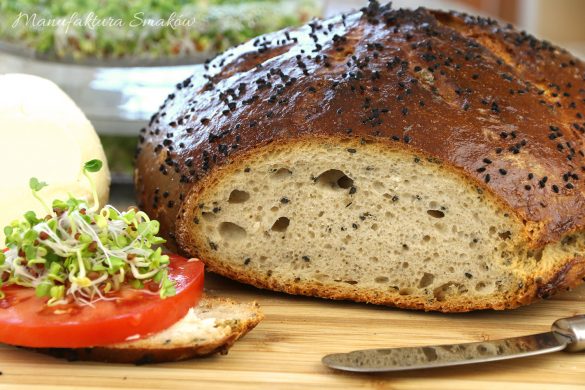 Chleb pszenno - żytni z czarnuszką