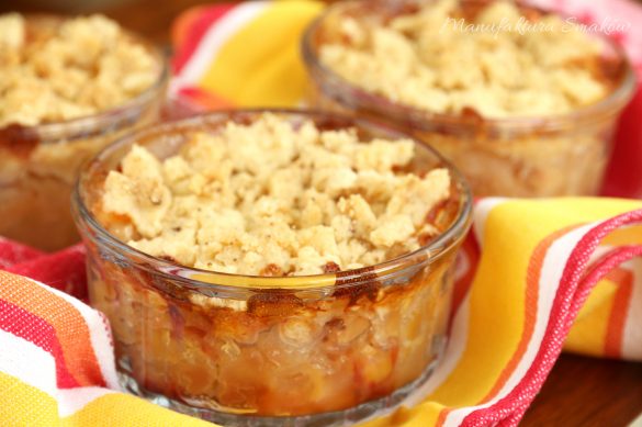 Crumble z jabłkami i bananami