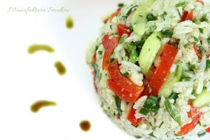 Zielony ryż z warzywami | Manufaktura Smaków