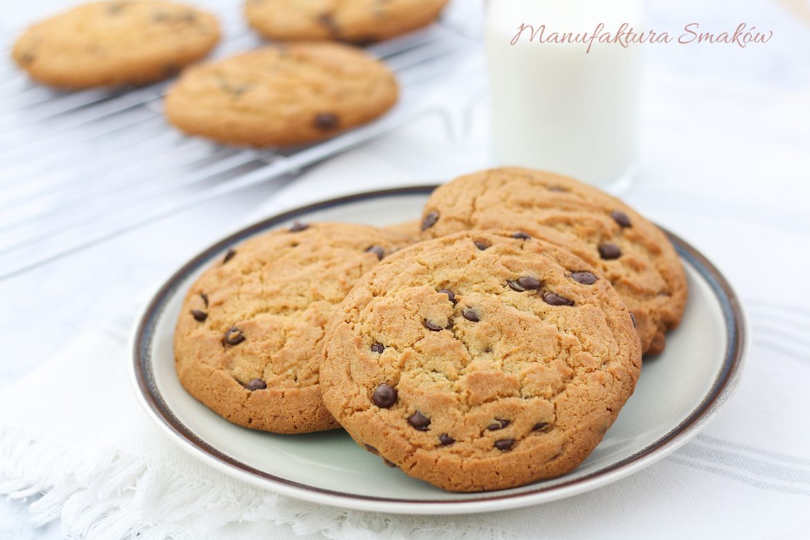 Ciasteczka z masłem orzechowym i czekoladą