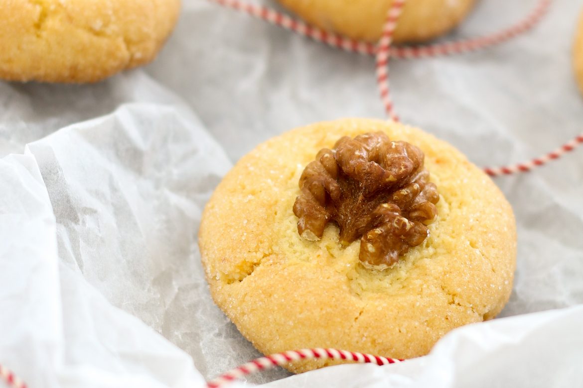 Ciasteczka pomarańczowo-orzechowe